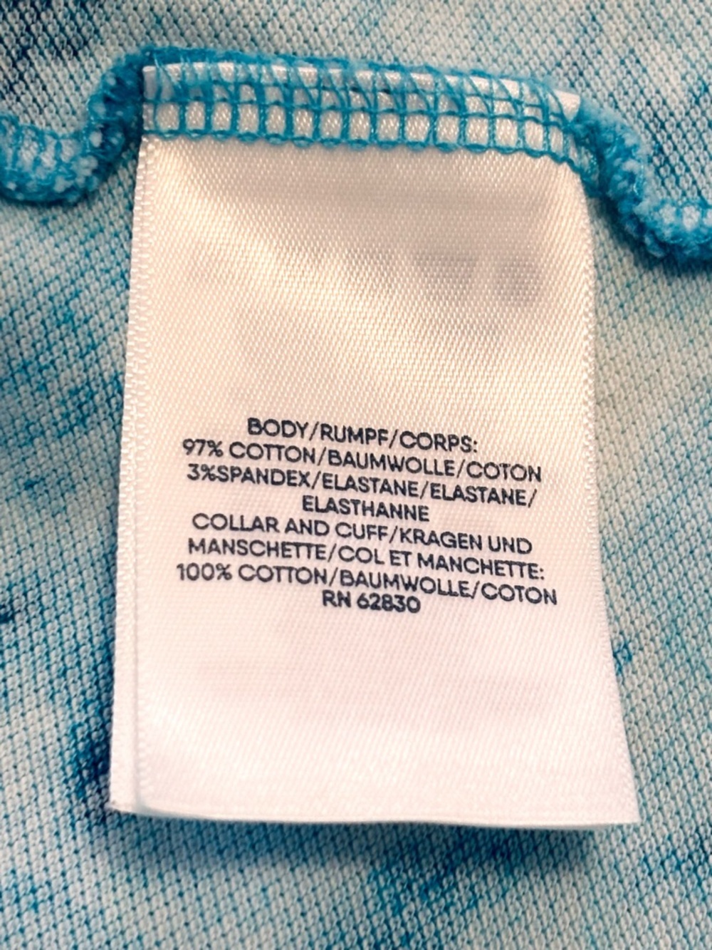 Lands’ End Blue Tie Dye Polo Shirt Dress Tennis Prep Preppy Small - Picture 5 of 6